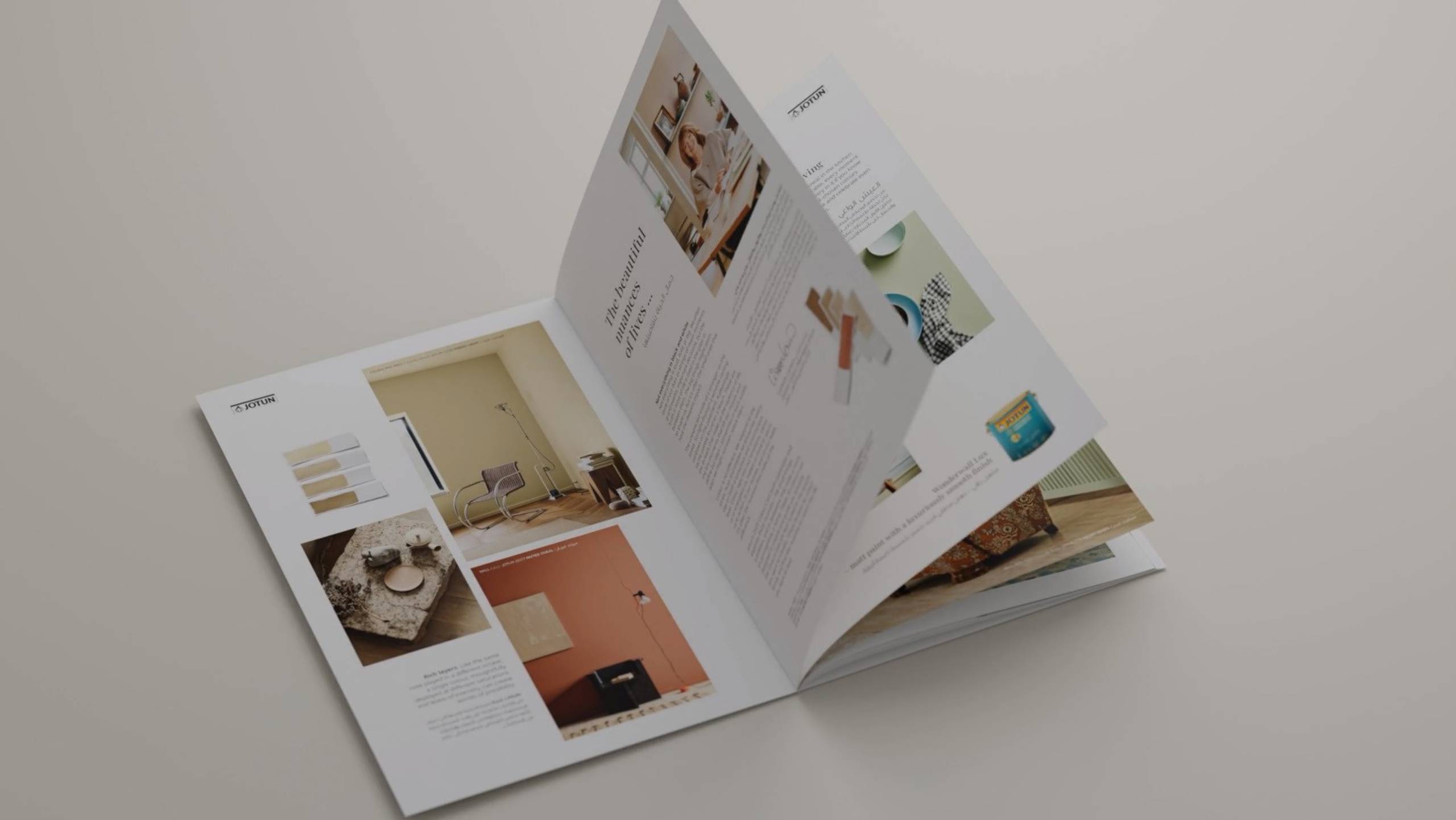 3D colour card of Nuances collection