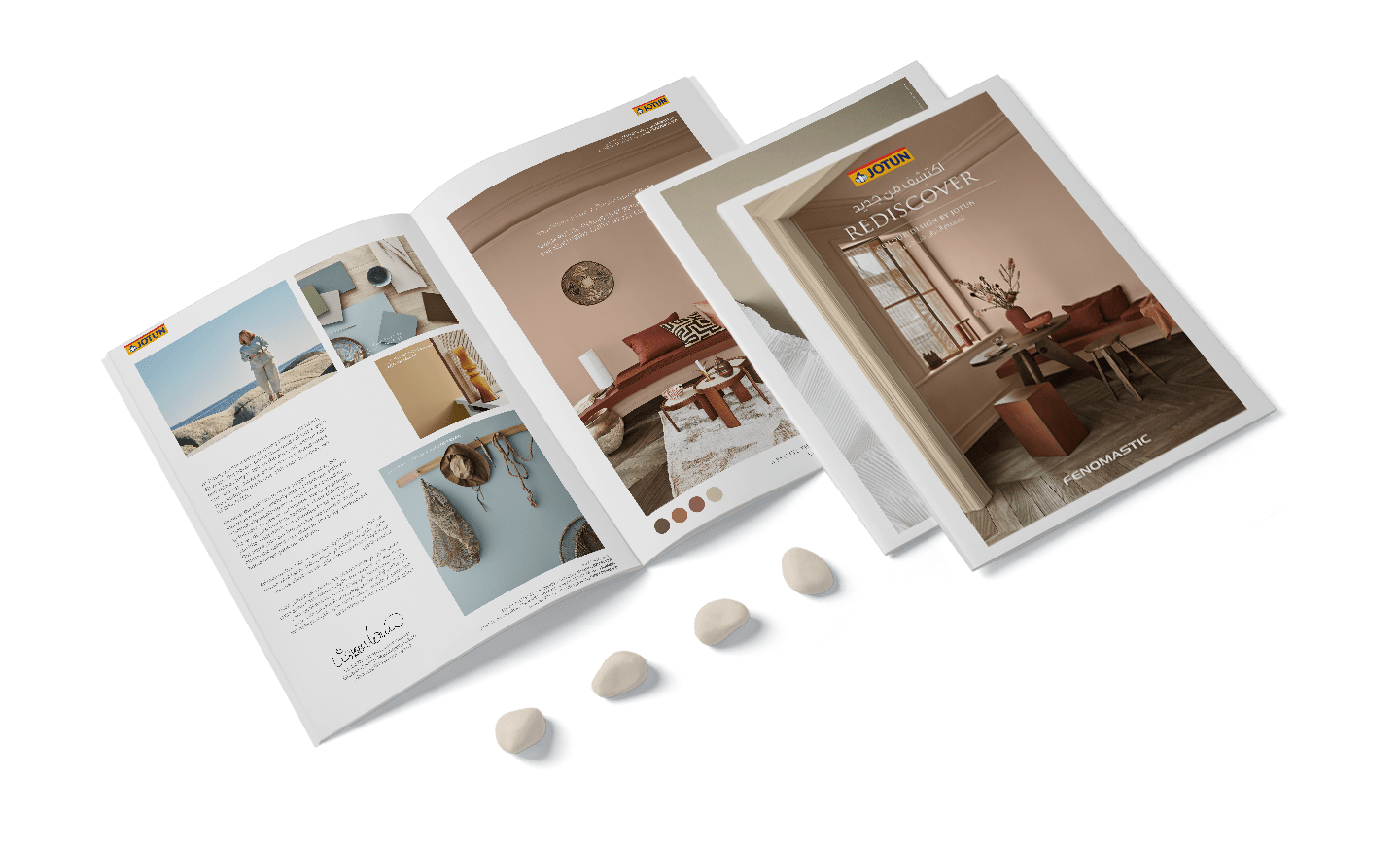 Jotun Rediscover colour collection brochure mockup