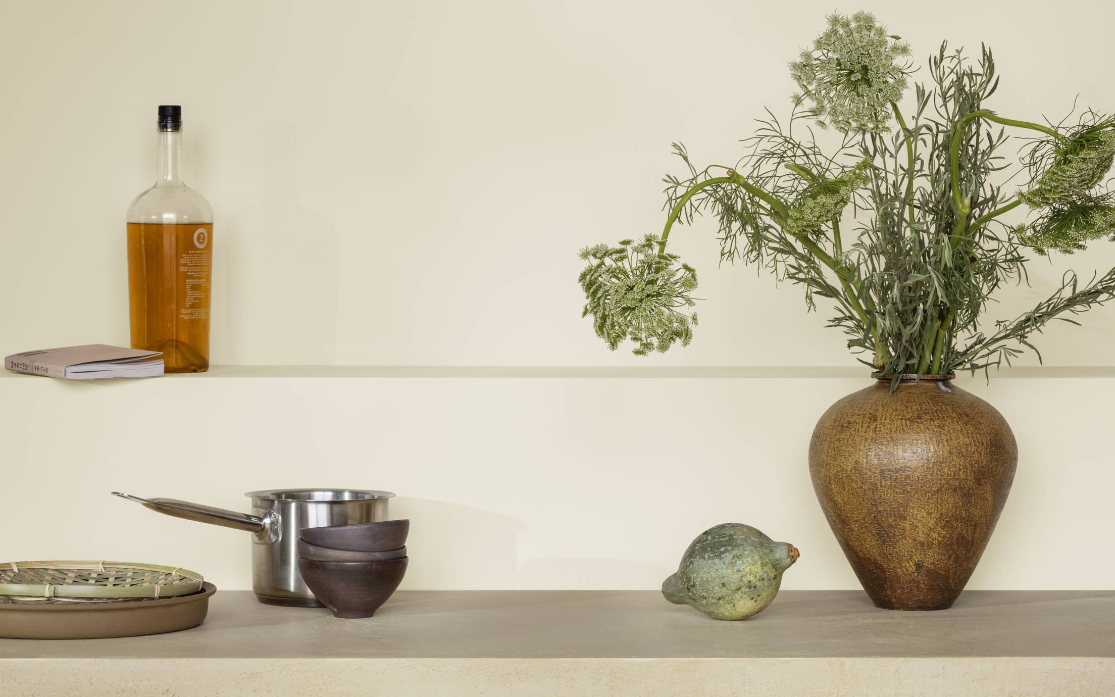 Kitchen painted with Jotun soft rustic brown 2753 interior paint