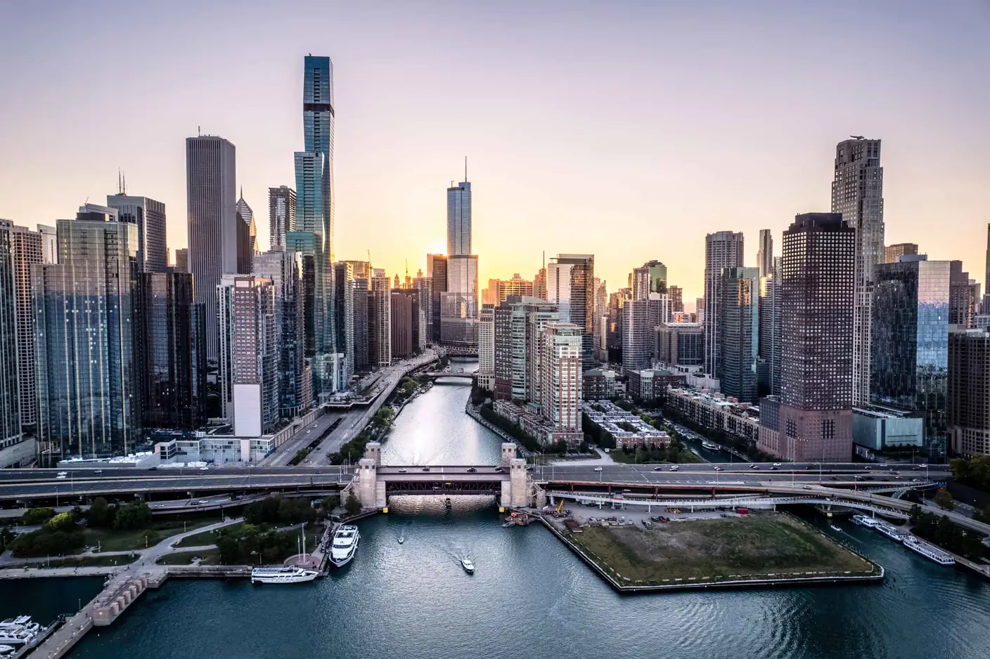 Ocean and a cityscape