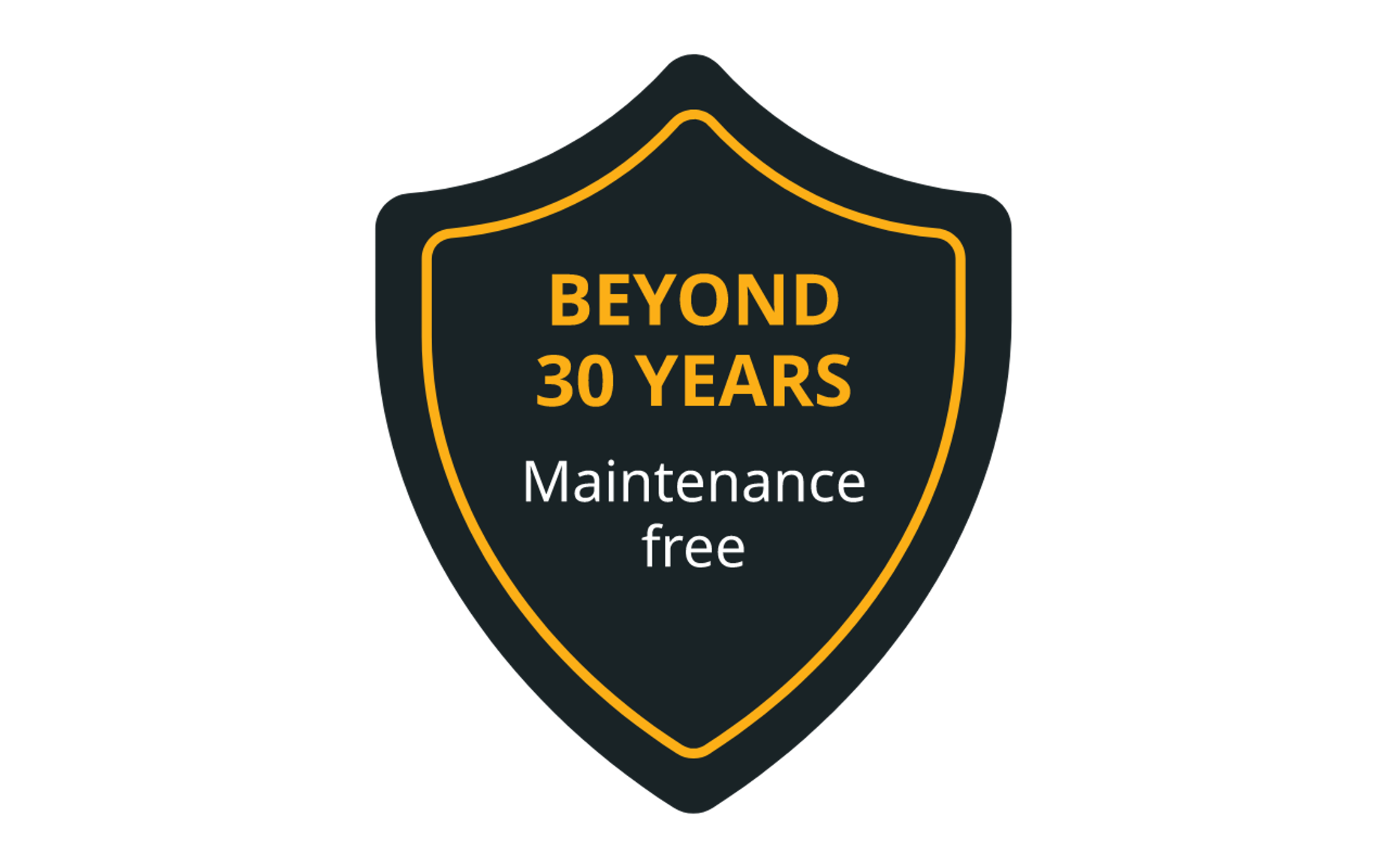 Maintenance free beyond 30 years