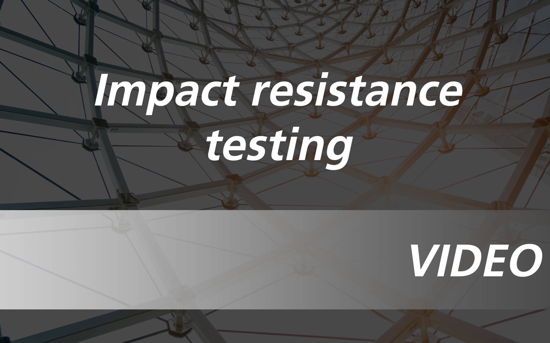 Impact resistance testing