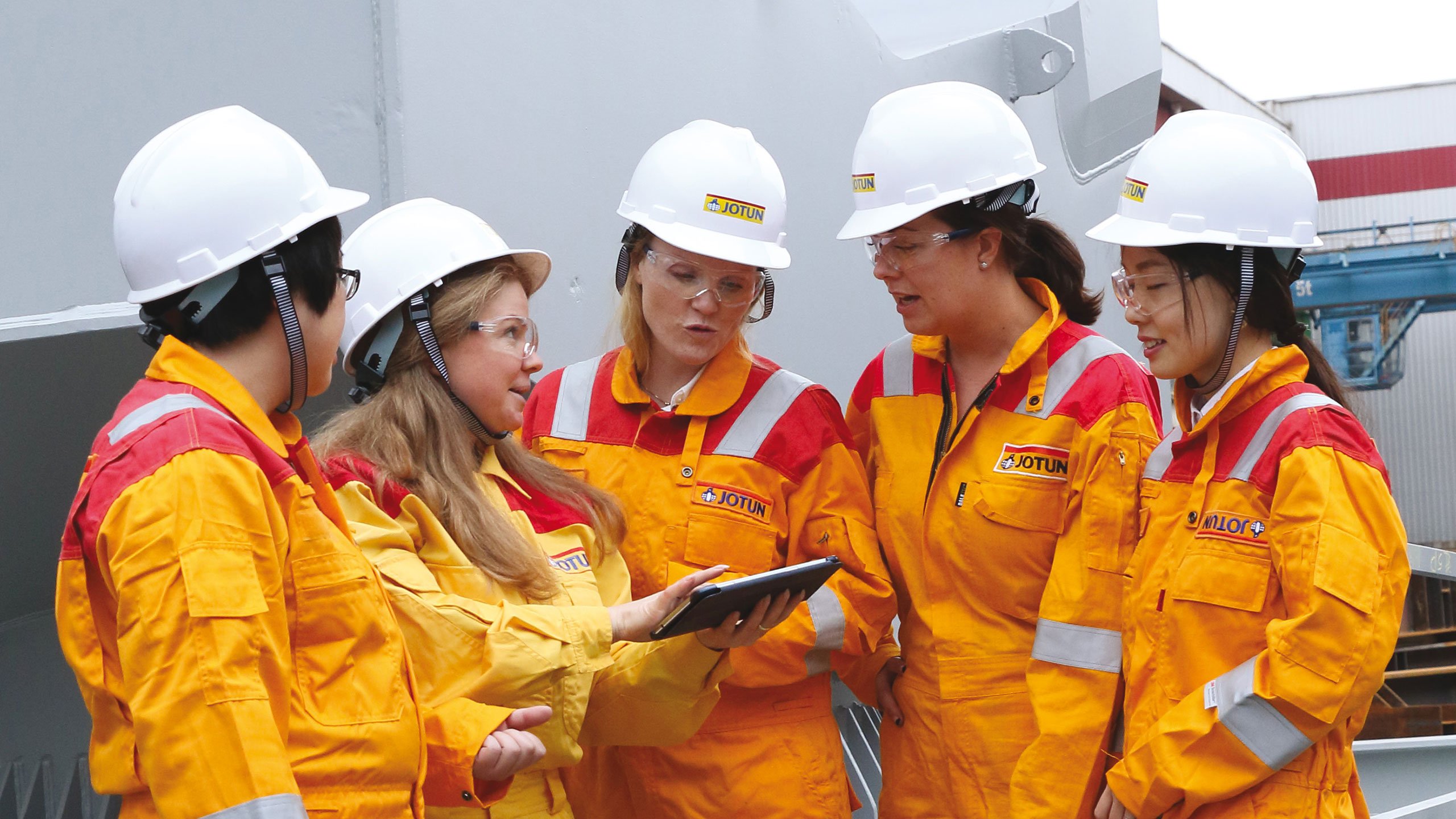 Members of Jotun's International Specification Management Team in China