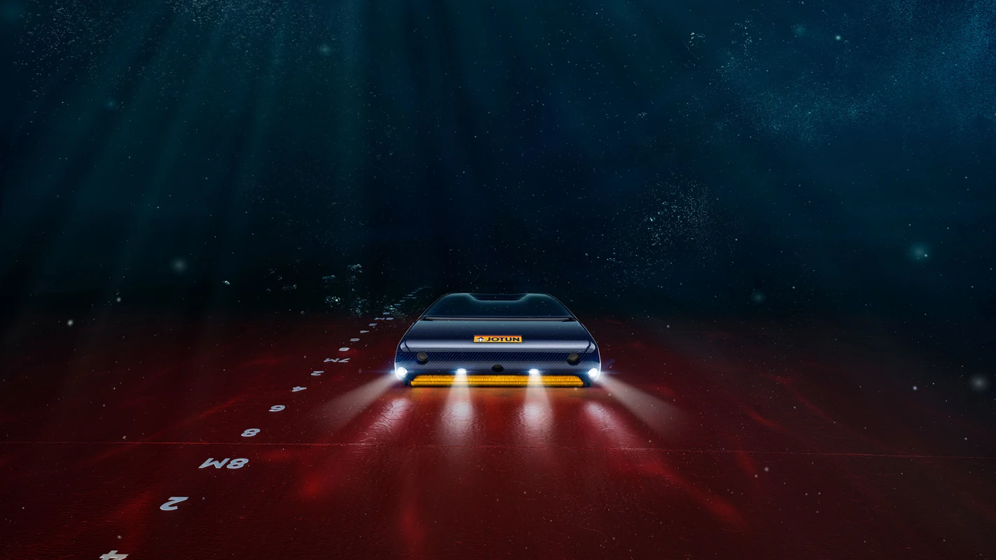 The Hull Skater operating along a ship side